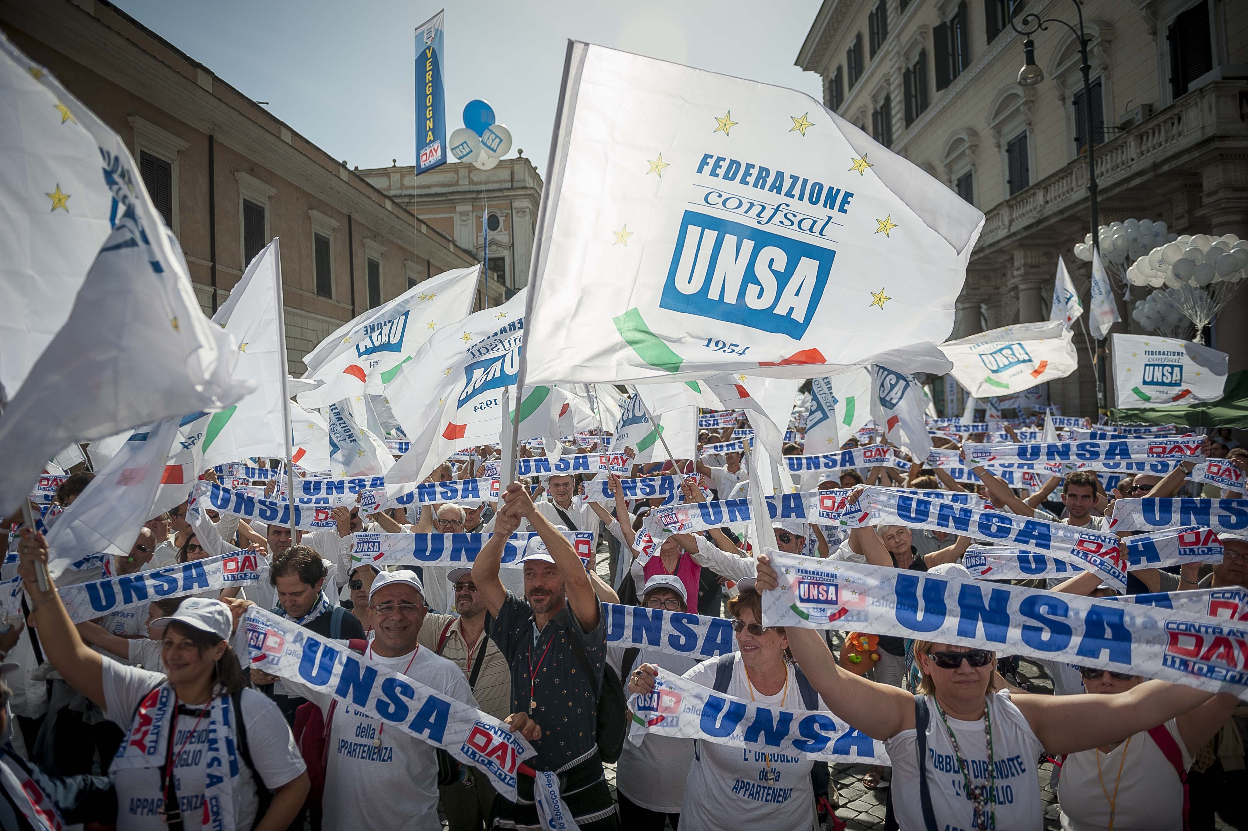 Manifestazione Confsal-Unsa_Contratto day
