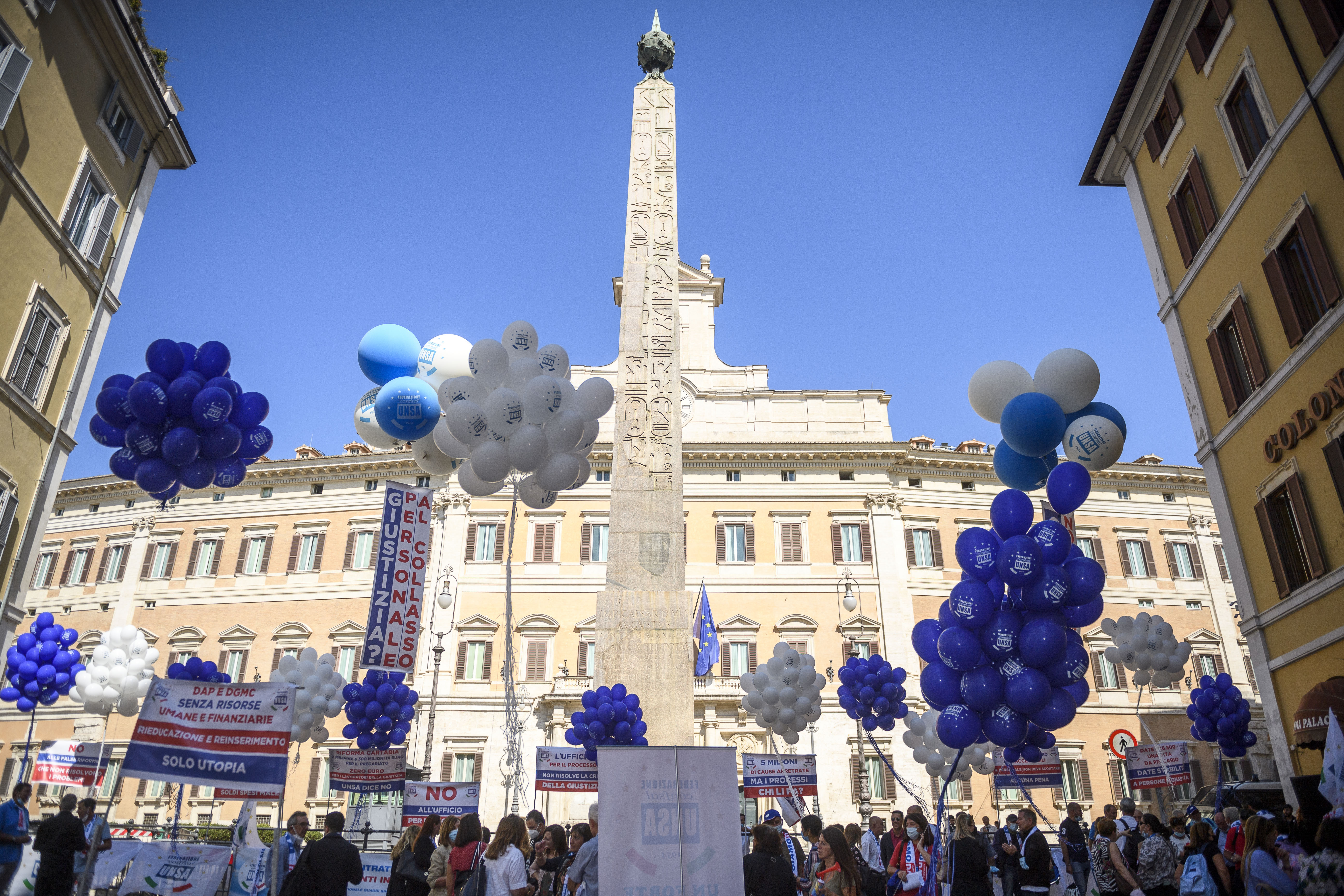 30 Settembre 2021 - Protesta Confsal Unsa - Montecitorio, Roma.