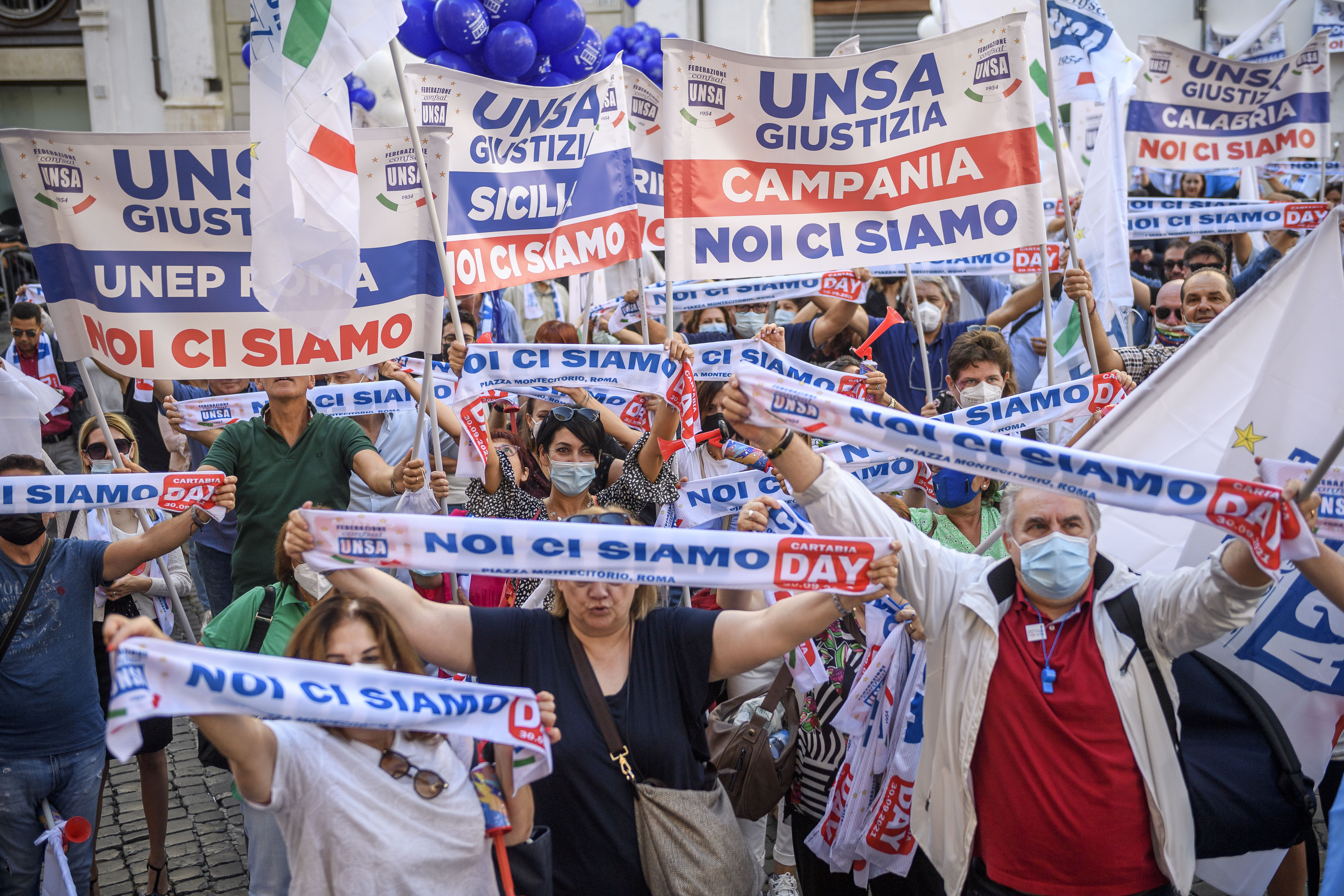 30 Settembre 2021 - Protesta Confsal Unsa - Montecitorio, Roma.